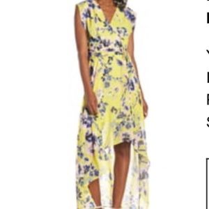 Yellow Eliza J hi-lo dress